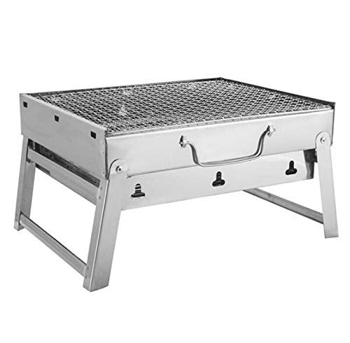 Bequem Und Praktisch 35 * 27 * 20 cm Picknick Grill Holzkohlegrills Für Outdoor Edelstahl Wandergrillwerkzeuge