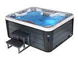 Sauna Jaszi Spa Hotthub Generic King SPA Deluxe Jacuzzi Hotthub SPA - Altavoces de masaje (5 personas, con luces LED, cabinet, tubo acrílico blanco perlado)