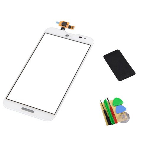 White Touch Screen Digitizer with Adhesive for LG Optimus G Pro E980 E985 F241