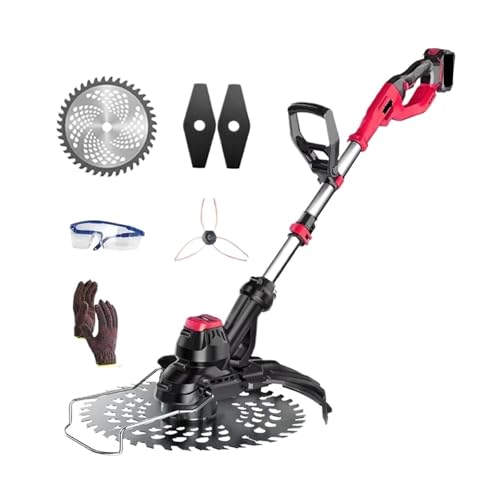 Cortadora De Césped Eléctrica Inalámbrica, Desbrozadora A Batería, Motor Sin Escobillas, Cortasetos A Batería De 18 V Poda Eficaz(with 1 Battery Set)