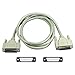 QVS 30ft Premium Parallel IEEE1284 DB25 Male to Male Bi-directional Cable