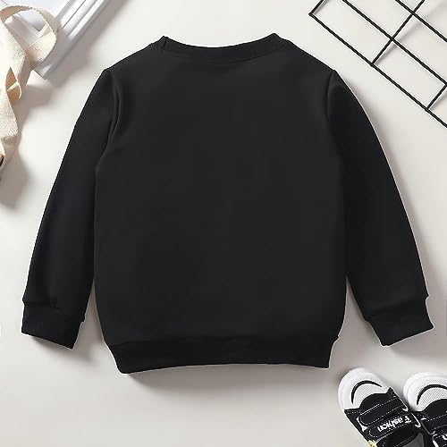 Image of Popshion Toddler Boys Sweatshirt Cotton Lightweight Kids Winter Warm Sweater Crewneck Pullover Tops