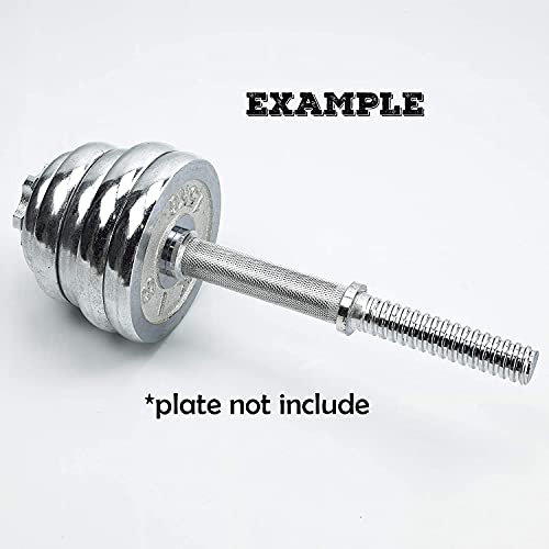 Rowland Harbor Threaded Dumbbell 12.6/14.2/15.7inch(30/35/40cm) Handles/Adjustable Dumbbell Bar Handles - Fit 1 inch Standard Weight Plate - Weightlifting Accessories - Sold in Pair - Image 4