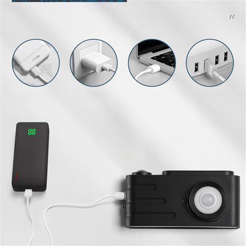 Iluminación de pared LED para dormitorio lámpara moderna con sensor sobre aluminio negro para estudio 4