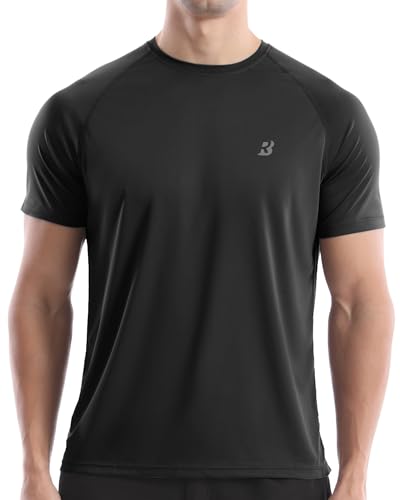 Roadbox Men's Rash Guard Short Sleeve, UPF 50+ UV Sun Protection Swim Shirts, Quick Dry Lightweight...