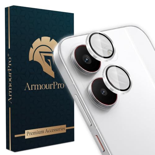 Image of ArmourPro Camera Lens Protector for Redmi Turbo 5 Tough HD Individual Aluminum Alloy Rings 9H Camera Cover, Scratch-Resistant,Camera Lens Protection| Silver, 1 Pack
