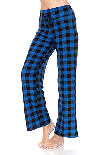 Image of Leggings Depot Women's Wide Leg Drawstring Pajama Pants for Lounge, Sleep