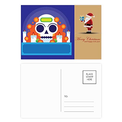 Cartes postales squelette de bonbons Mexico x20 pour correspondances