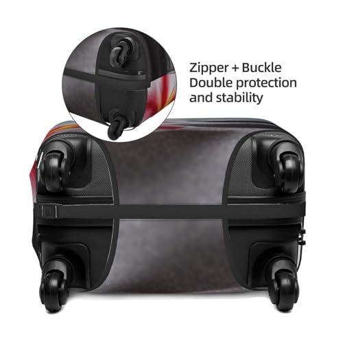 Travel Luggage Cover for Suitcase Tsa Approved, Washable Elastic Suitcase Protector, Tropical Flower and Zen Stone Suitcase Cover Anti-scratch Baggage Cover Fits 22-24 Inch Luggage Sleeve X-Large4