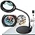 Krstlv 10X Magnifying Glass with Light and Stand, 5 Color Modes Stepless Dimmable LED Lighted Desk Lamp, Hands Free Flexible Gooseneck Magnifier with Light for Craft Hobby Painting Sewing Close Work