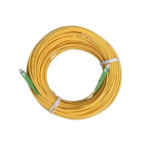 Câble fibre optique SC monomode avec adaptateur simplex 15M à faible atténuation