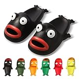 Womens Slides,Cloud Slides for Women Men,Frog Slippers,Frog Flip Flops,Funny House Slide Sandals for Beach Pool Shower Outdoor Indoor(Black,41)