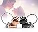 Wandi Couple Keychain, Magnetic Destined Kissing Unicorn Keychain Valentine's Love/Christmas Present (Rose Gold&Black)