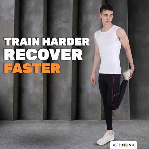 Image of Compression Vest Tank Body Shaper Without Sleeve for Men - Gym Shirt for Men Men Shapewear - Keep Dry Tight Skin Fit - Breathable Inner for Men Sports Wear Workout Gym Sports
