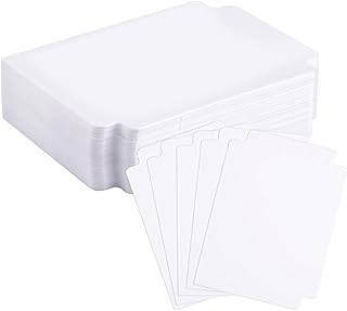 SAVITA 50pcs Card Dividers, Card Sorting Dividers with Tabs Plastic Divider Cards Separators Trading Card Organizer for Games Sports Supplies, 3.7x2.7inch