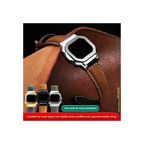 Bracelet rétro 24mm en cuir robuste pour DW-H5600MB G-Shock
