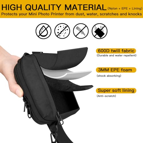 CaSZLUTION Travel Case Compatible with Canon Ivy 2 Mini Photo Printer, Storage Bag for Canon Ivy Ivy CLIQ+2 CLIQ 2 CLIQ+ Instant Camera Printer (Case Only) - Thumbnail 6