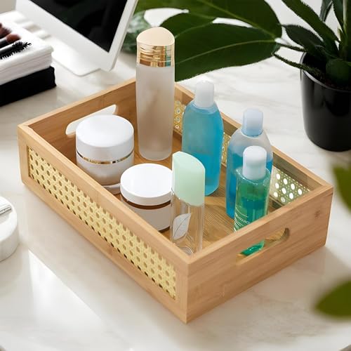 Panier de rangement en rotin artisanal haut de gamme pour intérieur chic
