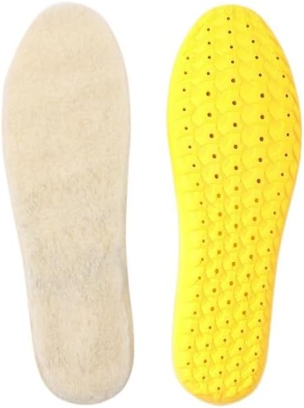 Lamb Wool Insoles Warm Thickened Plush Comfortable Breathable