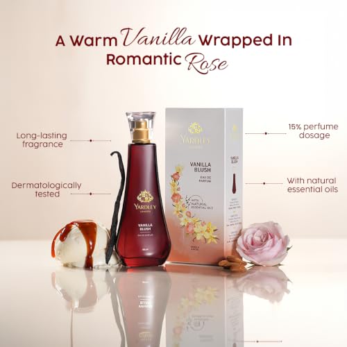 Yardley London Vanilla Blush Eau De Parfum (EDP) for Women, 50ml – Natural Essential Oils, Sweet Gourmand Perfume | Vanilla & Rose Fragrance - view 6