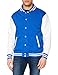 Produktbild Just Hoods by AWDis Herren Jacke Varsity Jacket, Blau (Royal/White), Medium