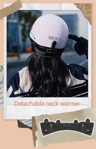 Cascos moto abierto scooter estilo alemán para el día a día 6