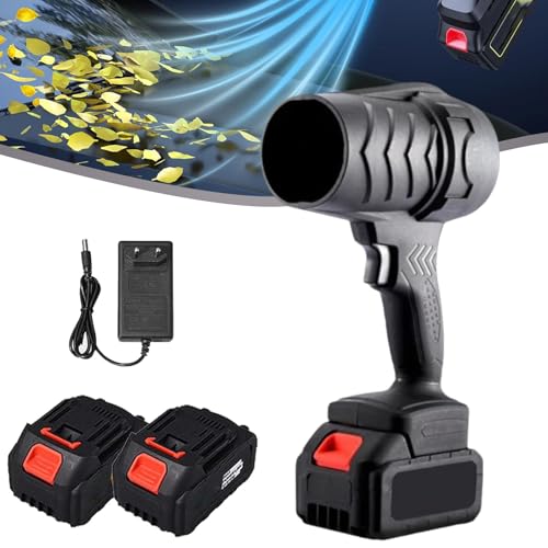 Big Storm - Ventilatore elettrico a turbina, senza fili, 35000r/min, soffiatore portatile per foglie violento senza fili, per casa, giardino, officina e industriale