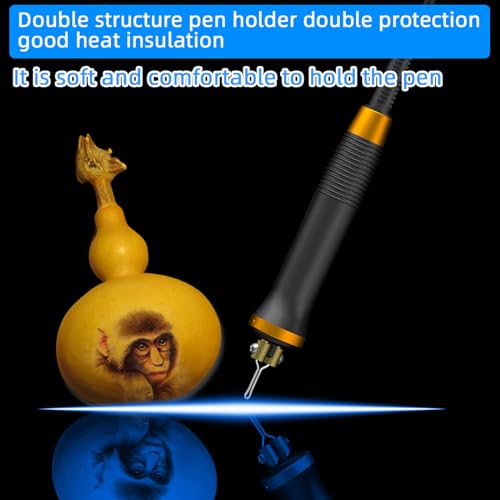 FIRElood Wood Burning Pyrography Kit Professional Wood Burning Tool Dual Pen 30 Tips