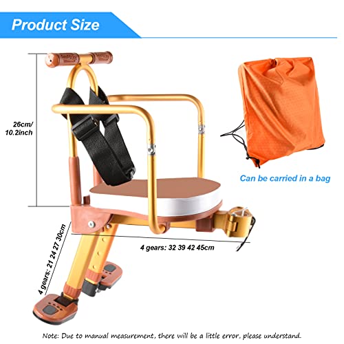 Xieeix ZD002 Kids Bike Seat, New Aluminum Alloy Child Bike Seat,Portable Foldable Front Mounted Child Bicycle Seats thumb #5