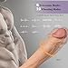 Realistic Dildo-Vibrator Lifelike Thrusting & Vibrating Silicone Dildo for Anal Vagina G-spot with 10 Vibrations & 6 Telescopic Speeds Featured Waterproof Rechargeable Quite Sex Toys for Women Orgasm