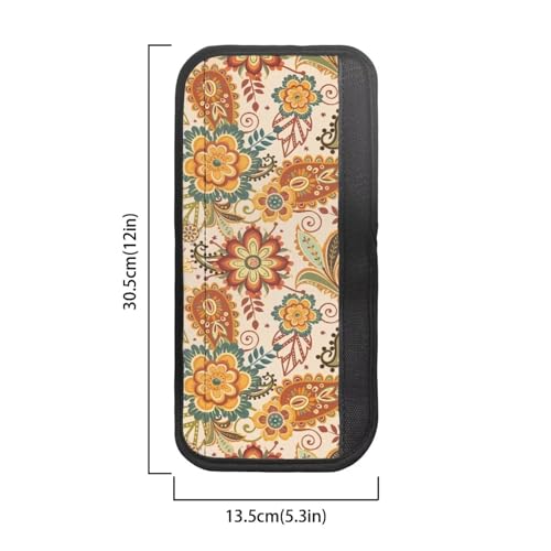 Image of Dreaweet Boho Floral Refrigerator Handle Covers Set of 4 Kitchen Appliance Handle Covers Non-Slip Washable Fridge Door Handle Protector,Keep Off Fingerprints,Food Stains