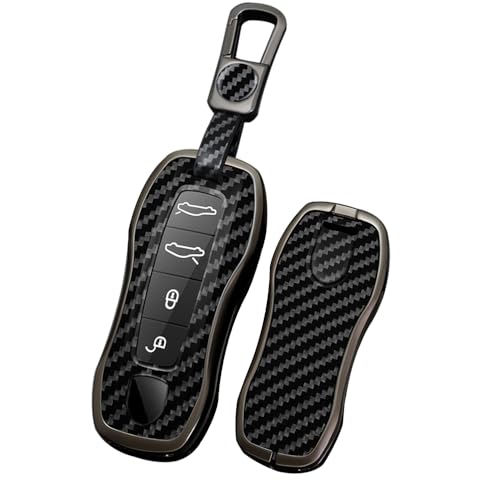 Coque de clé en carbone pour Porsche contre les rayures de télécommande