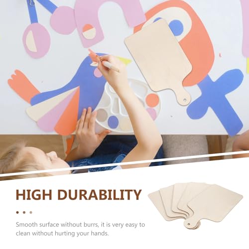 Tablas de cortar fáciles de limpiar de madera rectangular, juego de 10 piezas para repostería 4
