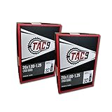 2 Pack - TAC-9 Bike Inner Tube, 26' x 1.00-1.25' Regular Schrader Valve, 32mm (ISO/ETRTO 559) - 2 Tube Bundle