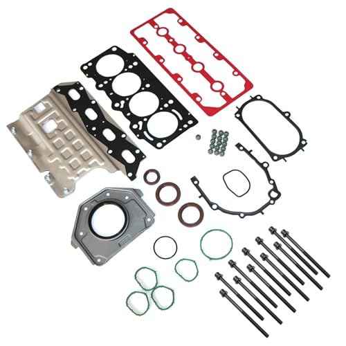 Image of GXARTS Engine Head Gasket with Bolts Set 6389457 ES72267 Compatible with Fiat 500 500L 500X 1.4L SOHC L4 2009 2010 2011 2012 2013 2014 2015 2016 2017 2018 2019 2020