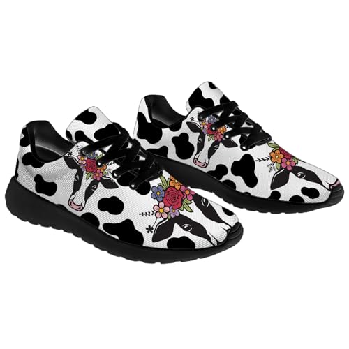 Cow Print Shoes for Men Women Lightweight Comfort Running Tennis Walking Sneakers Gifts for Him Her4