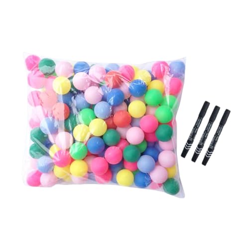kowaku 50Pcs Raffle Balls Small DIY Seamless Multifunctional Activity Table Tennis Balls Replacement Bingo Balls for Party Supplies
