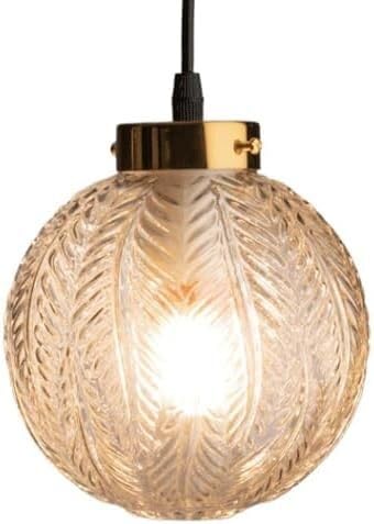 Lampe suspendue ronde en verre E27 pour illuminer vos dîners en salle à manger