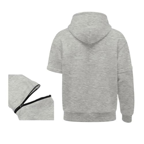 Girls Zip up Hoodie Long Sleeve Drop Shoulder Sweatshirt with Pocket | Full Zip Kangaroo Pocket Soft Comfy Oversized Casual Top forSchool Lounge Outdoor Daily Wear Fall Winter - image 7