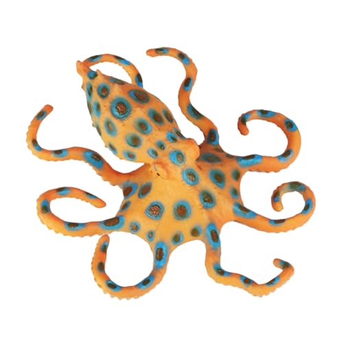 UPKOCH Figurina Di Polpo Simulato in Plastica Realistica Per Ragazzo Ragazza, Decorazione Marina Educativa e Ornamento Per Camerette e Giardino, Riproduzione Animale Marino Artificiale