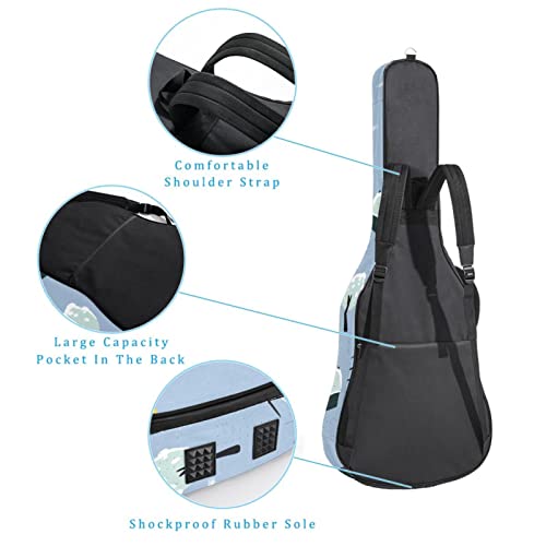 Housse pour guitare acoustique avec rembourrage épais 1 cm, Multicolore 08, 42.9×16.9×4.7 in, Organiseur de sac - Les Beatles, Paul McCartney, John Lennon, RIngo Starr, George Harrison Housse pour guitare acoustique avec rembourrage épais 1 cm, Multicolore 08, 42.9x16.9x4.7 in, Organiseur de sac – Image 4