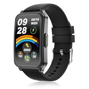 Fitness Tracker (Answer/Make Call)，Smart Watch 24/7 Heart Rate Spo2 Blood Oxygen Monitor Sleep Tracker, 120 Sports Modes Pedometer Calorie Step Tracker, Waterproof Activity Tracker for Women Men Black