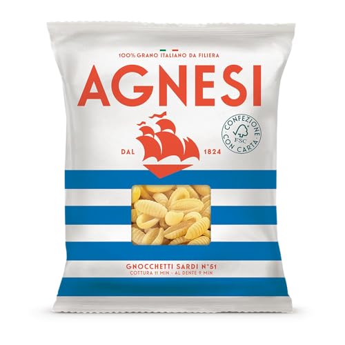 Agnesi Gnocchetti Sardi n°51 Pasta di Semola di Grano Duro Trafilata al Bronzo 500g
