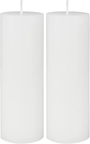 Zest Candle Velas de pilar, 2 x 6 pulgadas, citronela blanca (paquete de 2)