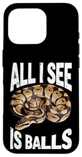 �{�[���p�C�\�� �T���O���X���D�� ঒��� �w�r Ball Python Snake Owner �X�}�z�P�[�X iPhone 16 Pro �p