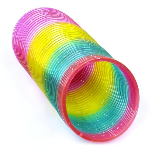 Image of SNKM Magic Spring Ring Fun Activity Gaming Toy for Kids Boys Girts | Gaming Toys Rainbow Spring Ring (Multicolour, Pack of 1)
