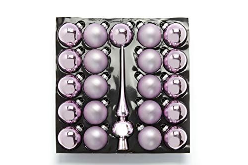 Heitmann Deco 21er Set Glaskugeln+ Baumspitze - Weihnachtsbaumschmuck...