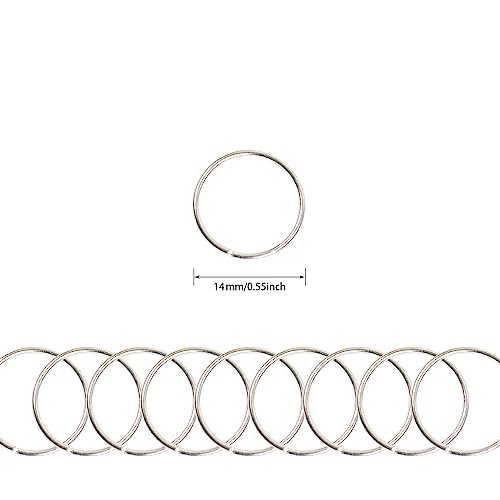 100 unidades de anillos para trenzar cabello, anillos para bucles y pinzas para el cabello para mujeres (plateado) miniatura 3