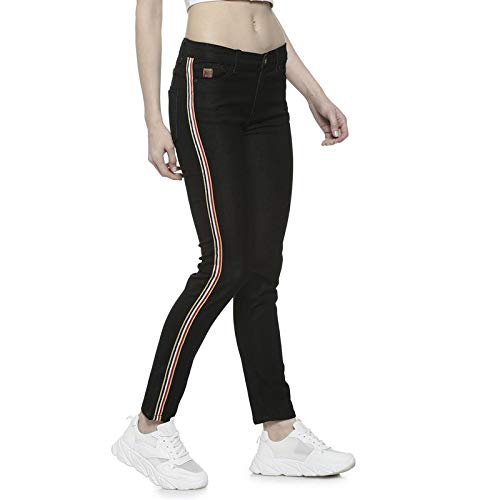 Image of PINACOLADA Women Stylish Solid Super Skinny Casual Denim Jeans