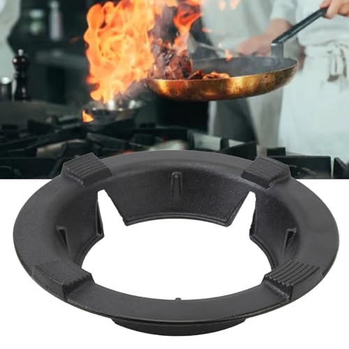 Gasherd-Abdeckung, winddichte Halterung, energiesparend, rutschfest, Gusseisen, Gasherd, Feuerhaube für Zuhause und Küche – Bild 4